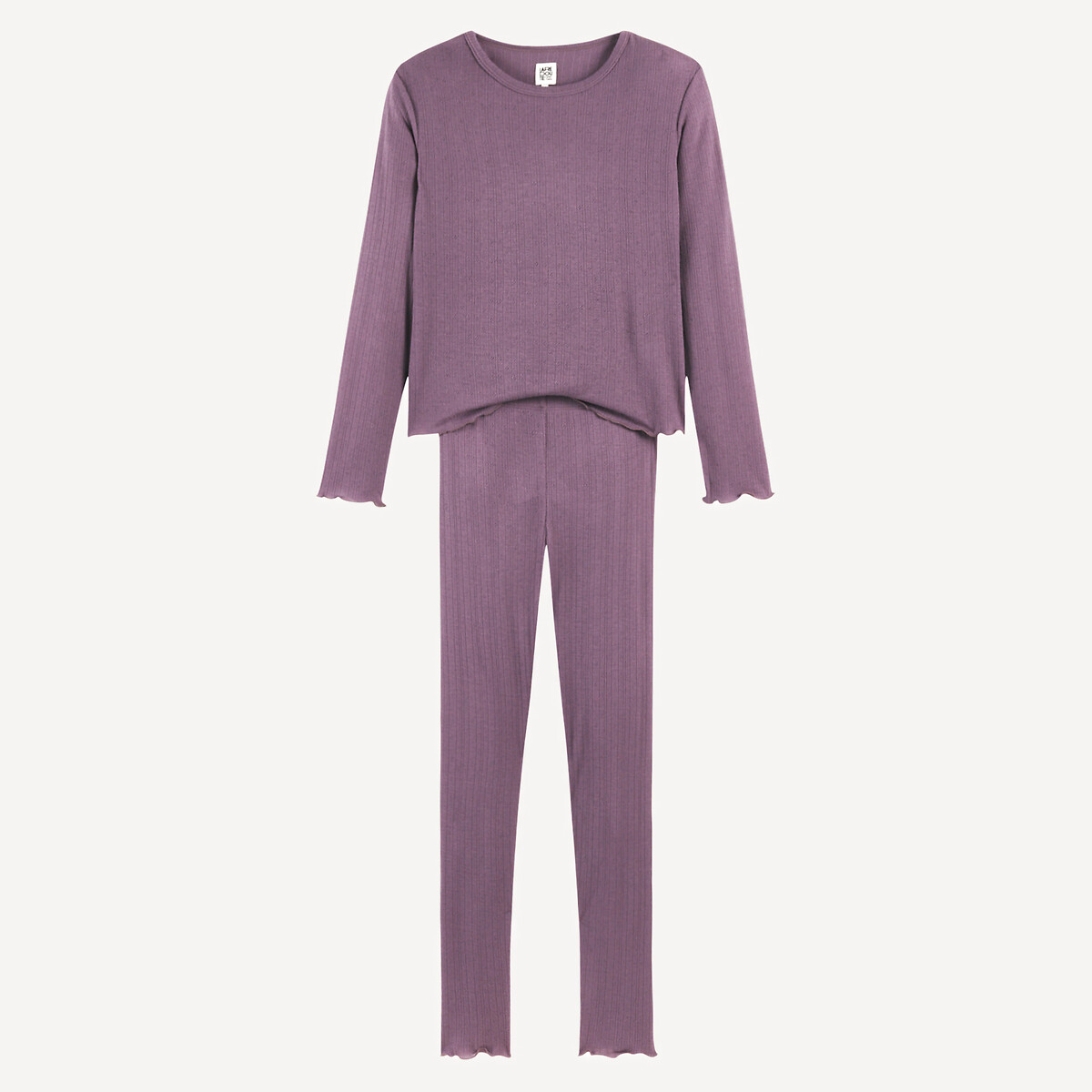 La Redoute Collections Πυτζάμα με μακριά μανίκια από πλεκτό ύφασμα pointelle