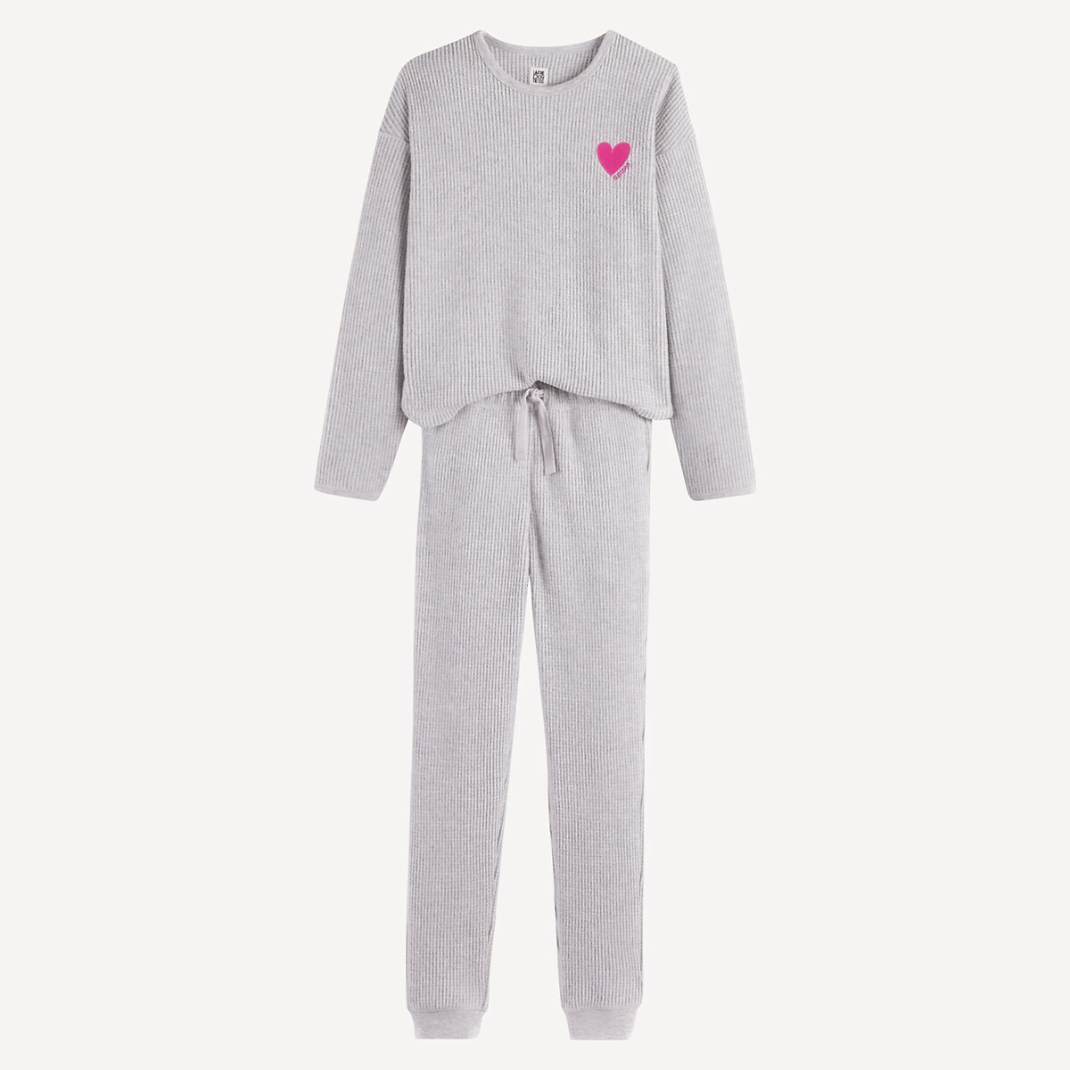 La Redoute Collections Πιτζάμα από βελουτέ κυψελωτό ύφασμα