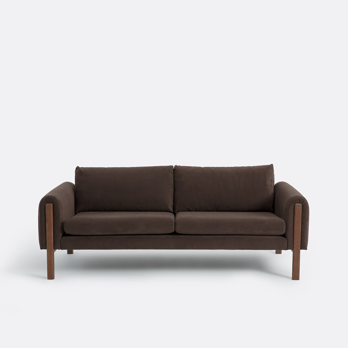 Τριθέσιος βελούδινος καναπές Μ91xΠ193xΥ84cm