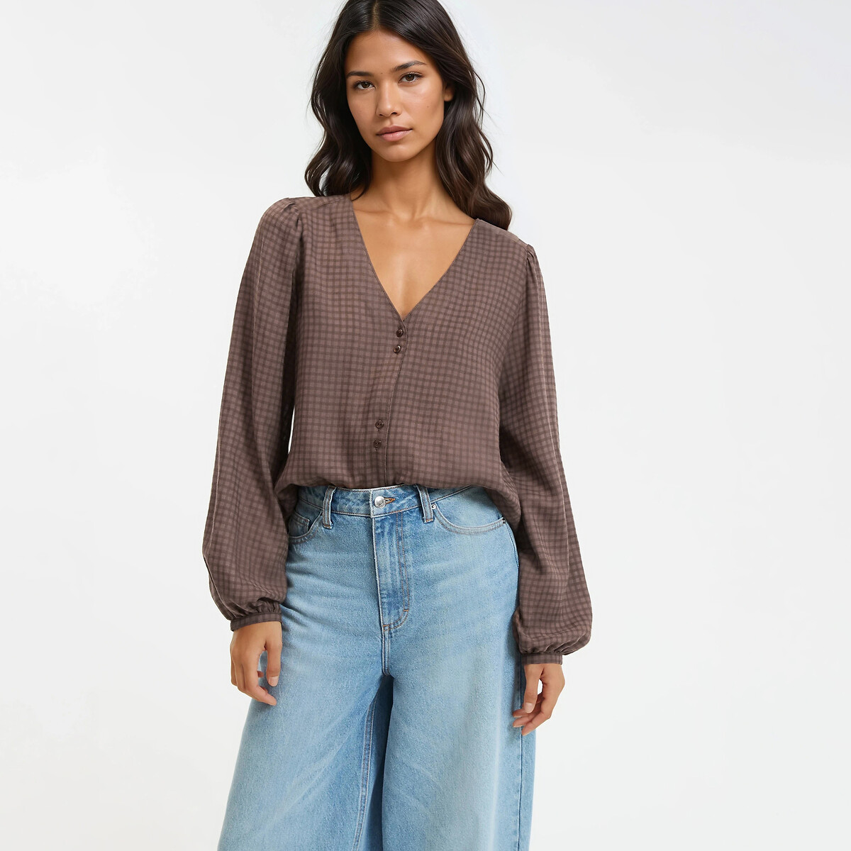 Πουκάμισο με V λαιμόκοψη