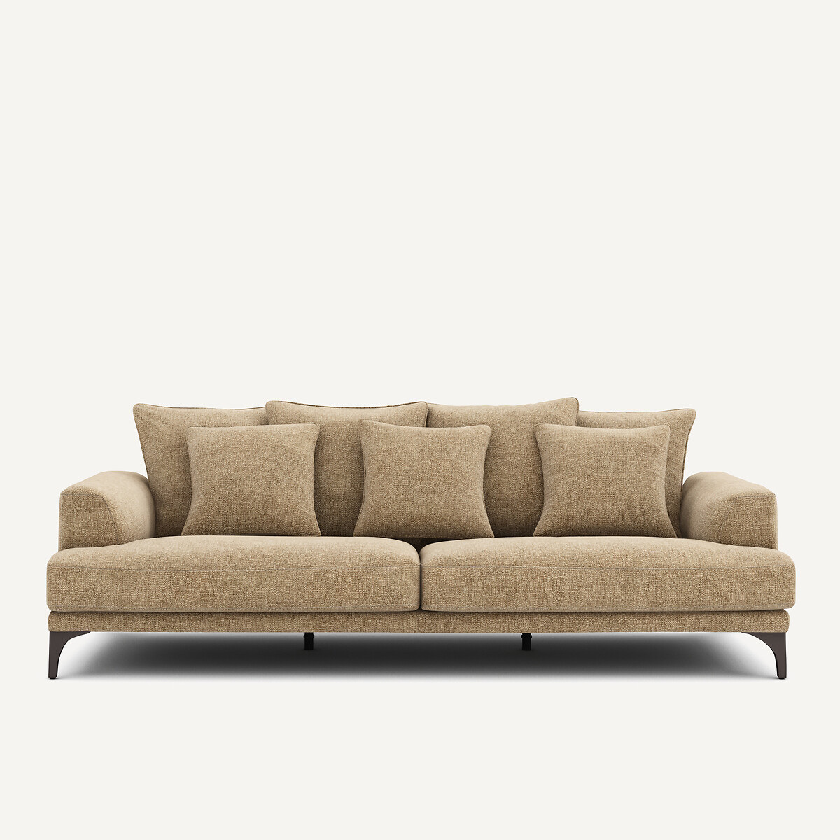 Καναπές από βαμβάκι με ενισχυμένη κατασκευή Μ105xΠ217xΥ84cm