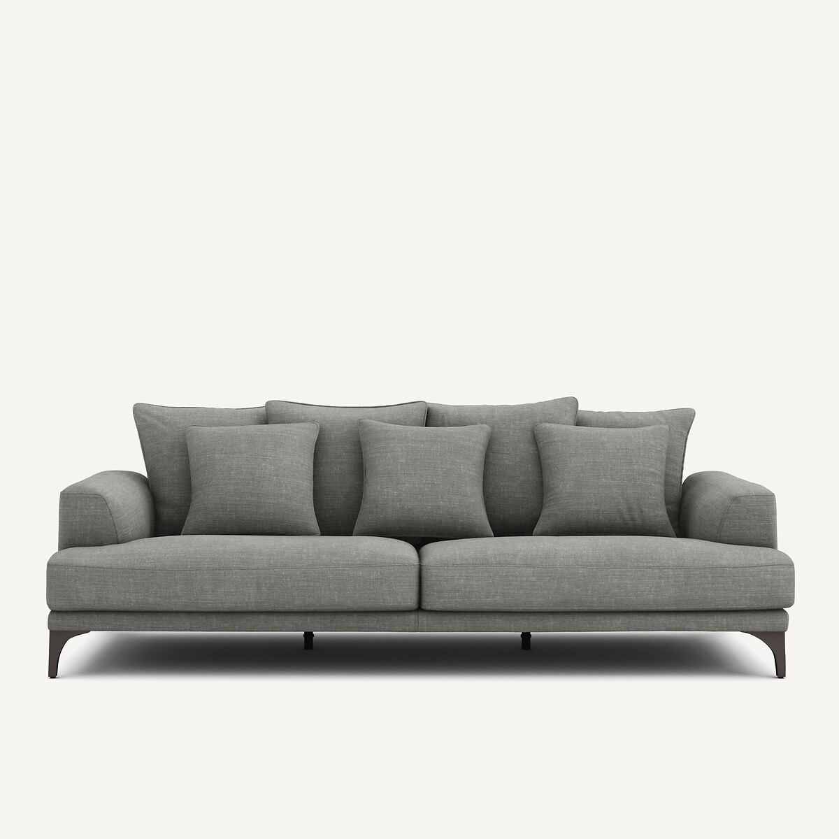 Καναπές από βαμβάκι και λινό Μ105xΠ217xΥ84cm