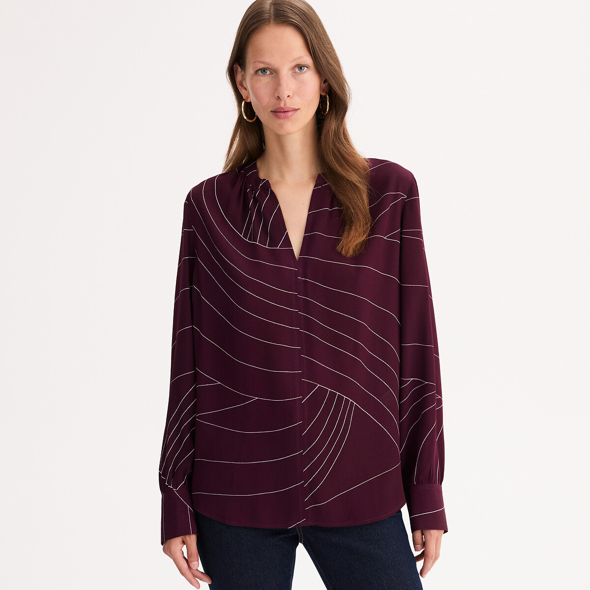 ANNE WEYBURN Μπλούζα χωρίς γιακά