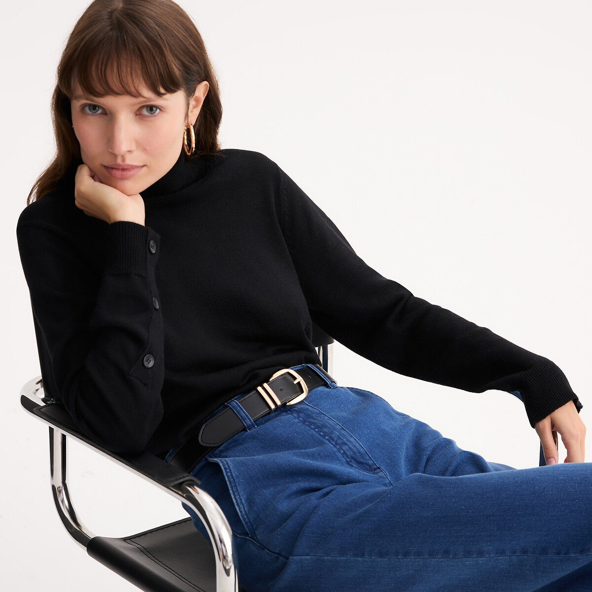 ANNE WEYBURN Ζιβάγκο σε λεπτή πλέξη