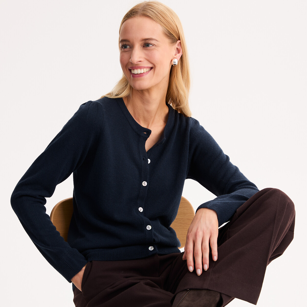 Ζακέτα με στρογγυλό λαιμό