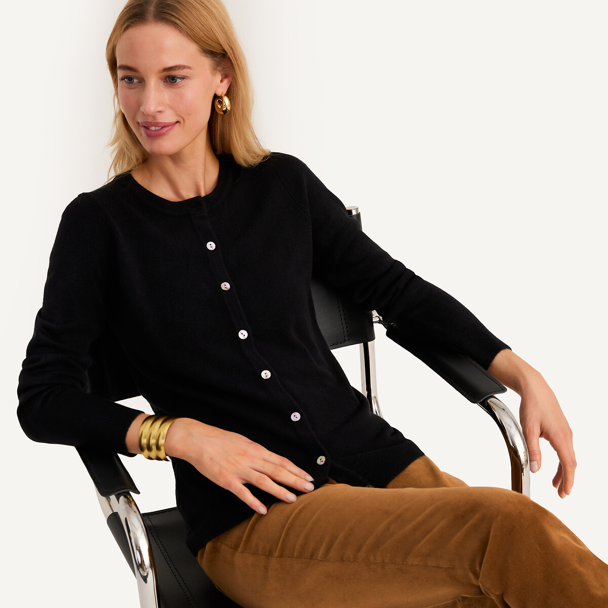 ANNE WEYBURN Ζακέτα με στρογγυλό λαιμό