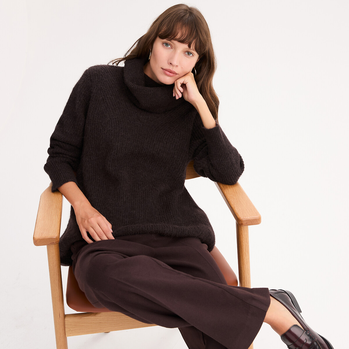 ANNE WEYBURN Πουλόβερ με στρογγυλή λαιμόκοψη