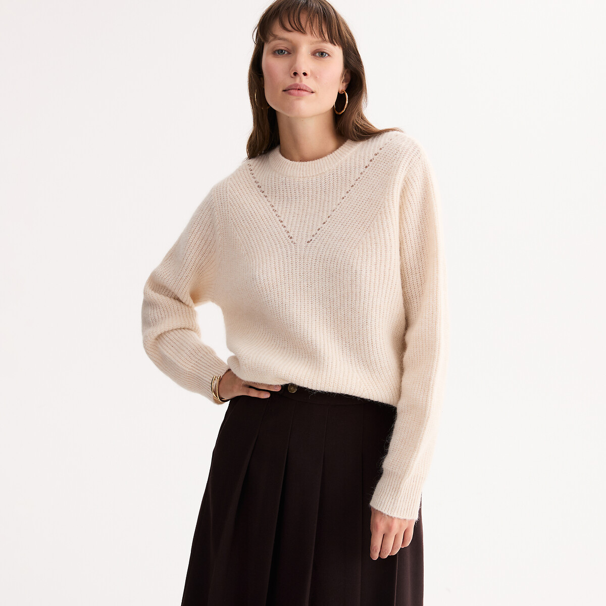 Anne Weyburn Πουλόβερ με στρογγυλή λαιμόκοψη