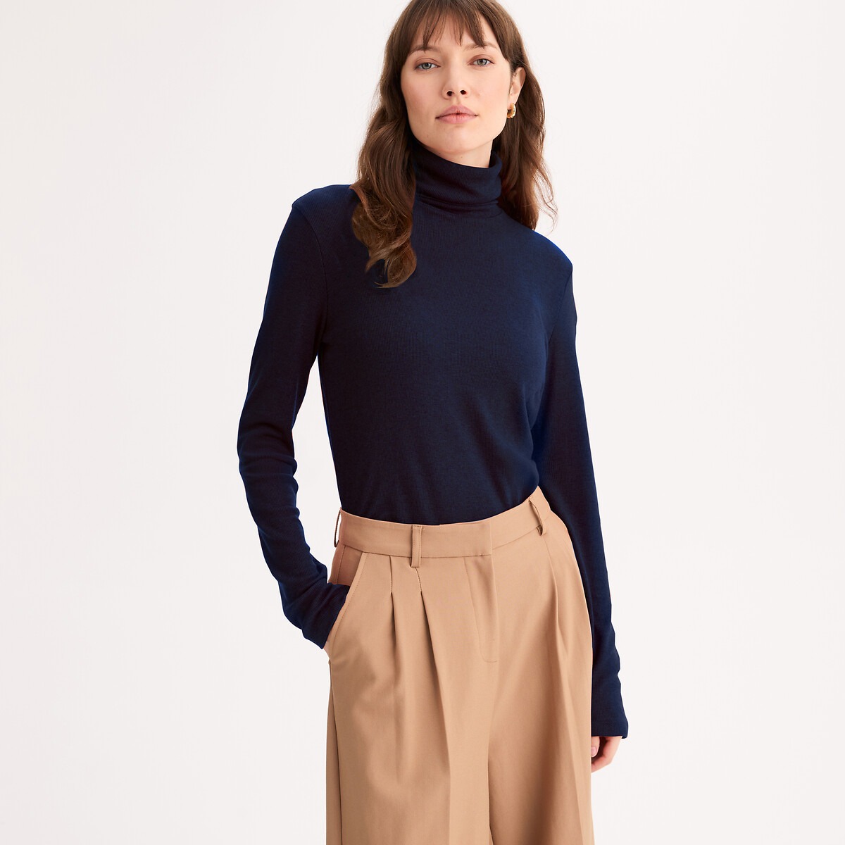 Anne Weyburn Μπλούζα με ζιβάγκο από μείγμα lyocell