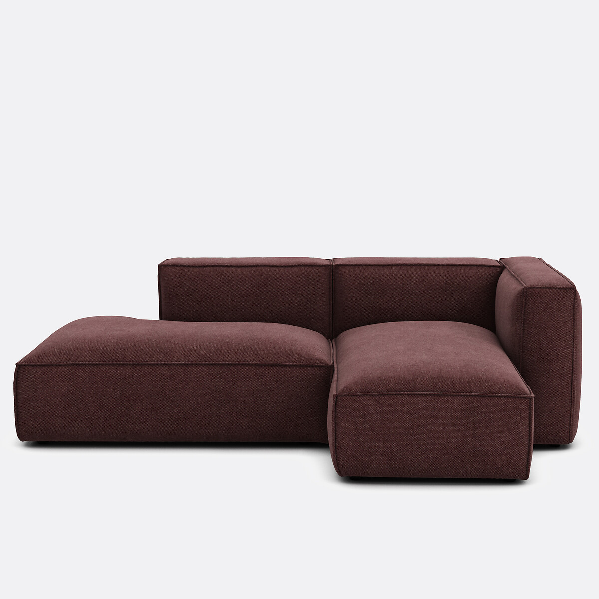 La Redoute Interieurs Γωνιακός αριστερός καναπές με ανάγλυφη ταπετσαρία Μ200xΠ288xΥ142cm