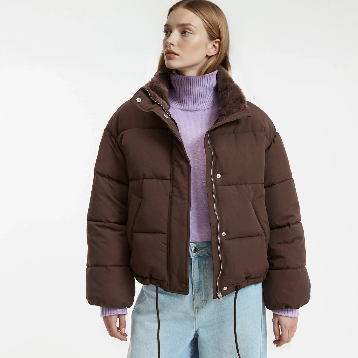 La Redoute Collections Κοντό μπουφάν με φερμουάρ για βαθύ χειμώνα