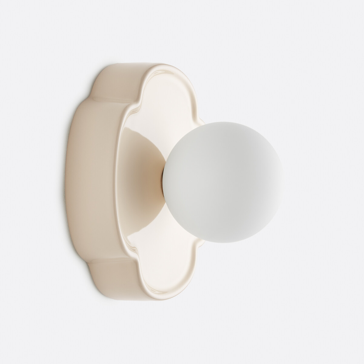 Απλίκα λουλούδι από κεραμικό και οπαλίνα Μ20xΠ20cm