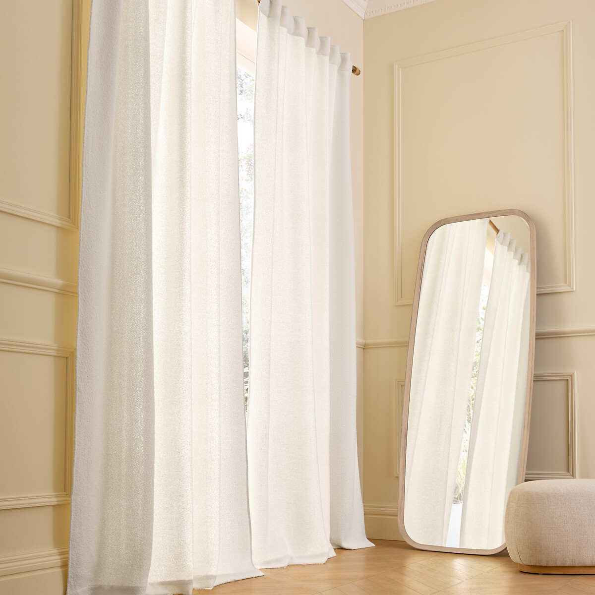 Κουρτίνα μπουκλέ με κρυφές πιάστρες 140x320 cm