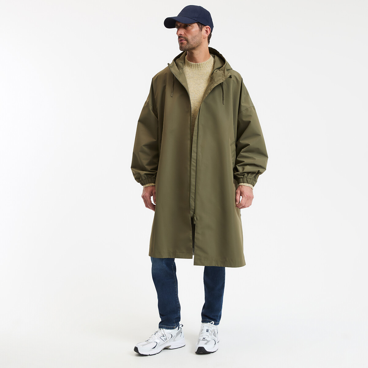 Μακρύ oversized αντιανεμικό