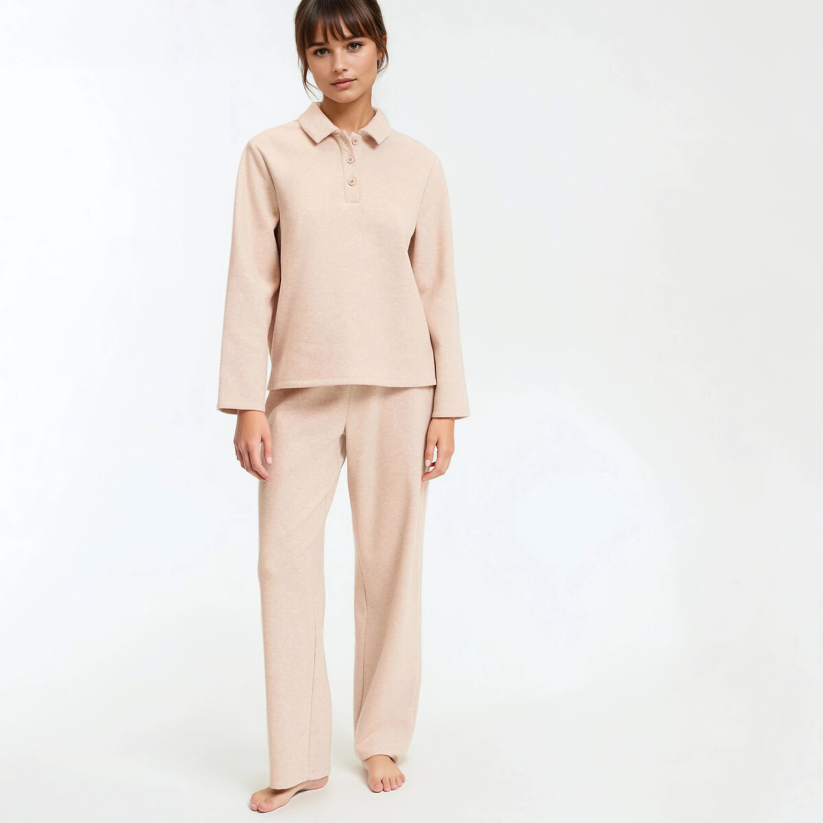 Anne Weyburn Πιτζάμα από φούτερ με γιακά πόλο