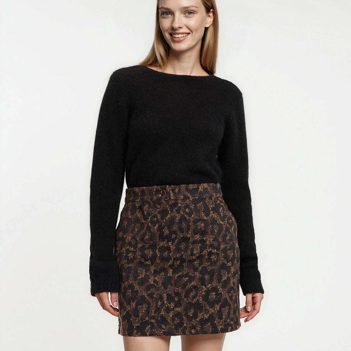 La Redoute Collections Πουλόβερ από μείγμα μαλλιού και αλπακά με ανοιχτή πλάτη