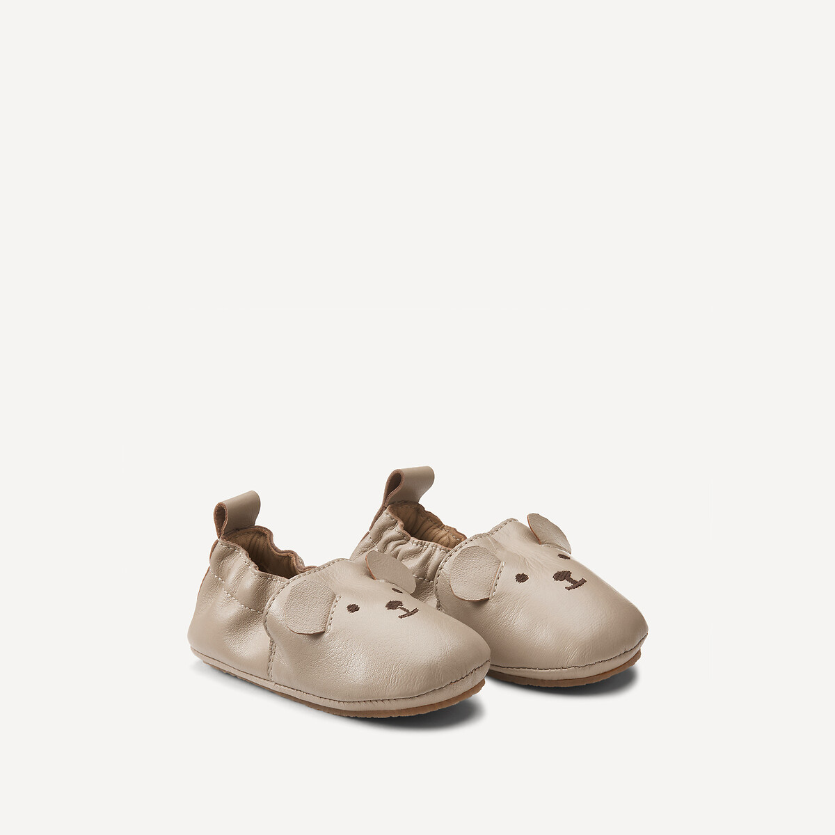 La Redoute Collections Μαλακές δερμάτινες παντόφλες