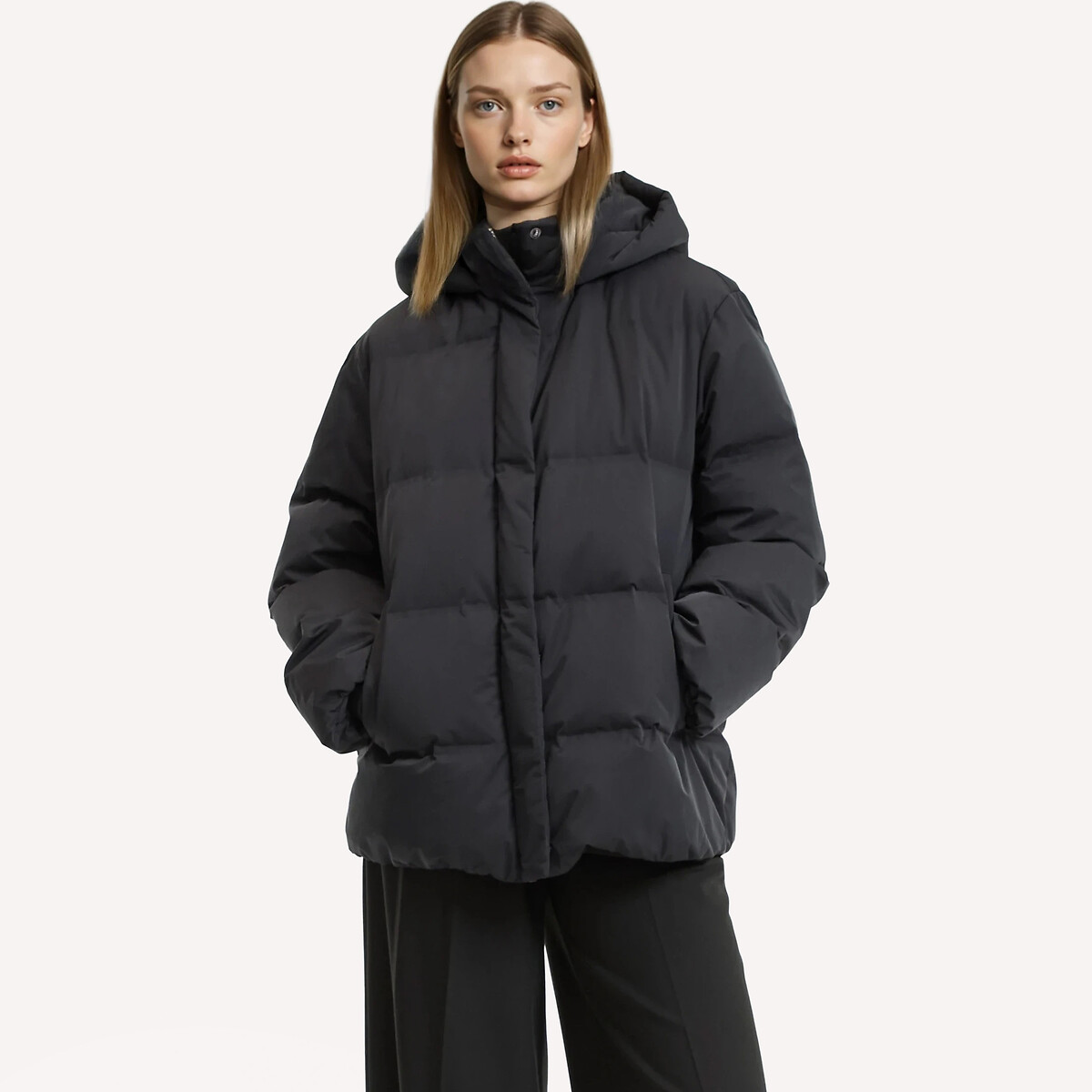 ANNE WEYBURN Κοντό καπιτονέ μπουφάν με κουκούλα για τον χειμώνα