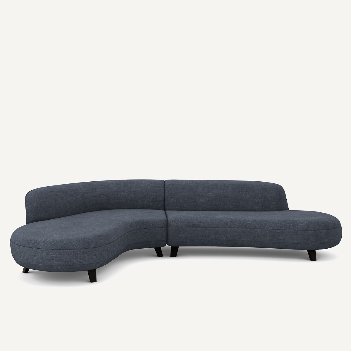 Γωνιακός καναπές από βαμβάκι λίνο - Rosebury design E.Gallina Μ183xΠ277xΥ75cm