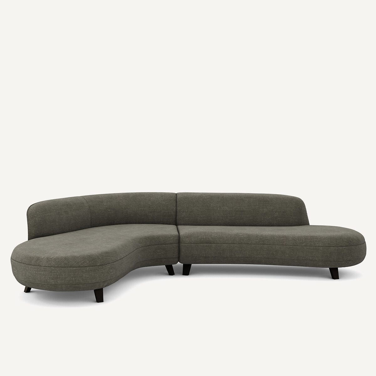 Γωνιακός καναπές από βαμβάκι λίνο - Rosebury design E.Gallina Μ183xΠ277xΥ75cm