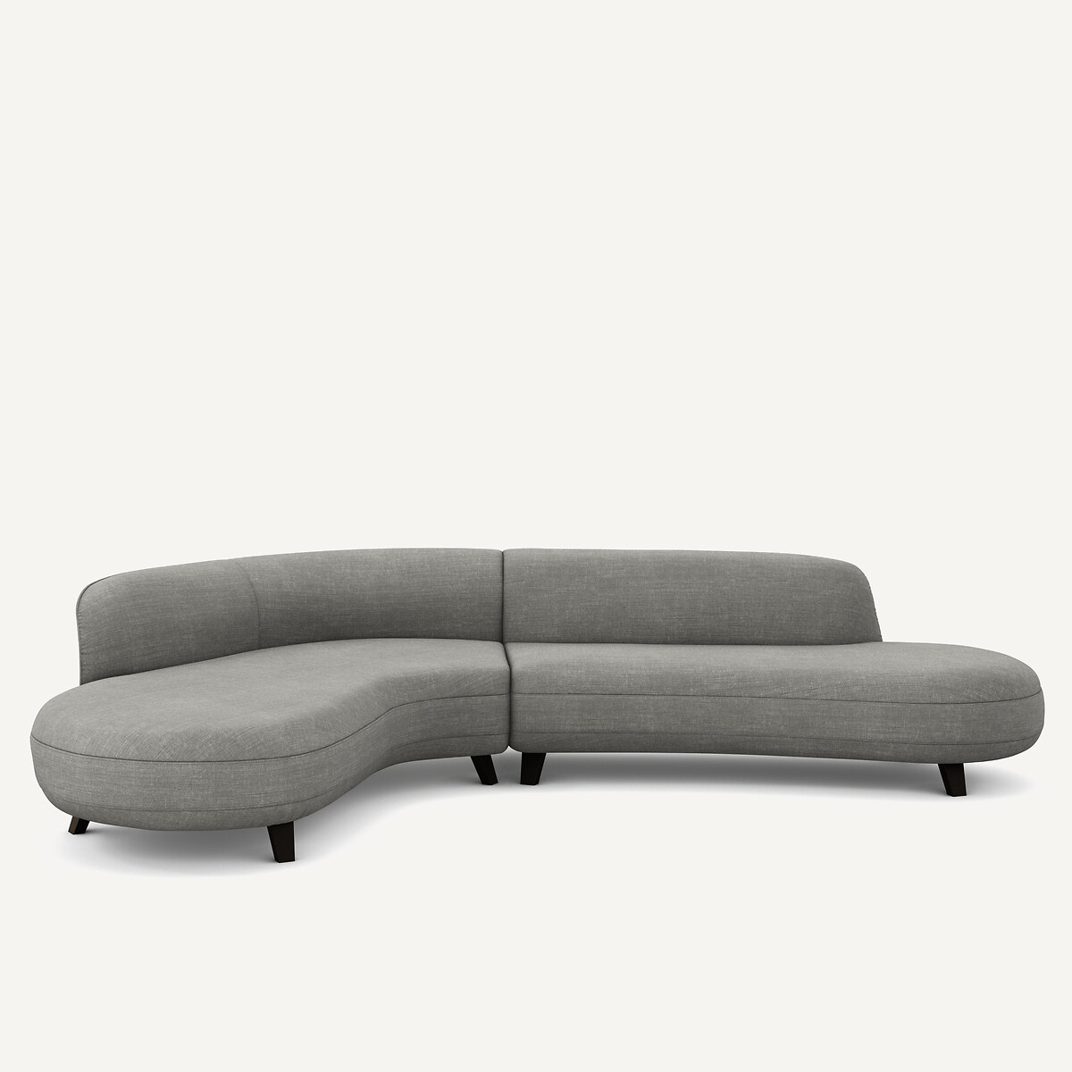 Γωνιακός καναπές από βαμβάκι λίνο - Rosebury design E.Gallina Μ183xΠ277xΥ75cm