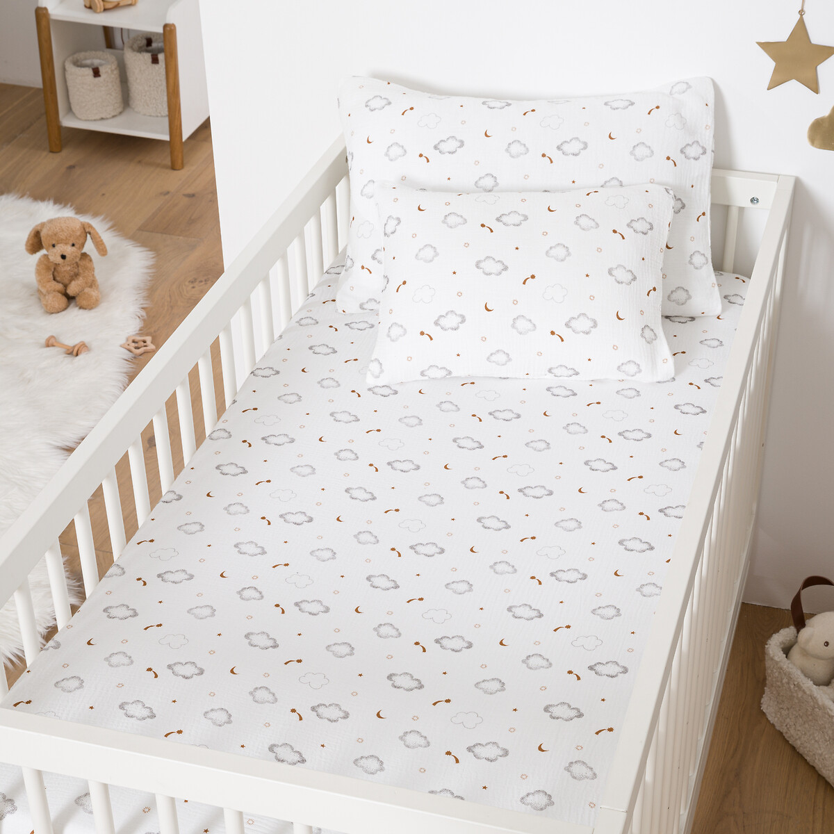 Βρεφικό κατωσέντονο από βαμβακερή γάζα για στρώματα 17 cm – Nieva 60x120 cm