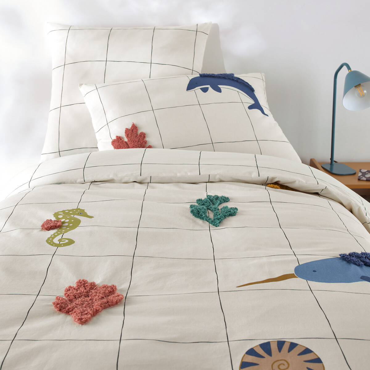 Παιδική παπλωματοθήκη από 20% ανακυκλωμένο βαμβάκι 140x200 cm