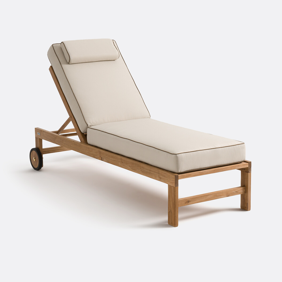 La Redoute Interieurs Ξαπλώστρα από μασίφ ξύλο teak Μ65xΠ200xΥ36cm