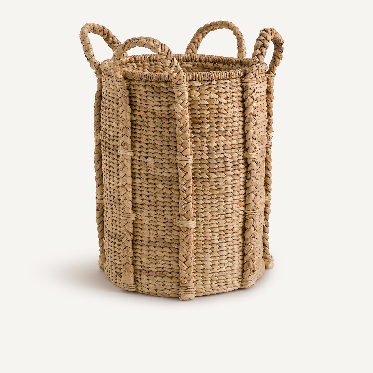 AM.PM Ψηλό στρογγυλό καλάθι από υάκινθο με 4 χερούλια Tima Μ43xΠ43xΥ69cm