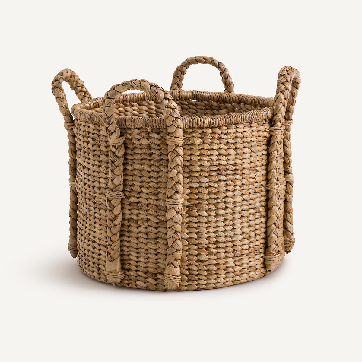 AM.PM Στρογγυλό καλάθι από υάκινθο με 4 χερούλια Μ53xΠ53xΥ51cm