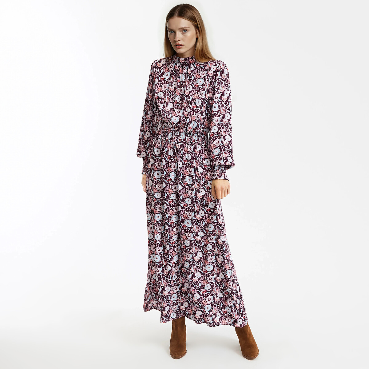 Μακρύ φλοράλ αέρινο φόρεμα