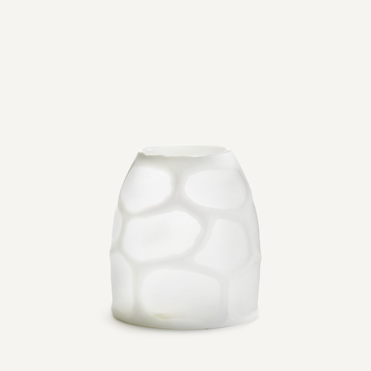 Βάζο από ματ γυαλί Μ18xΠ18xΥ20cm