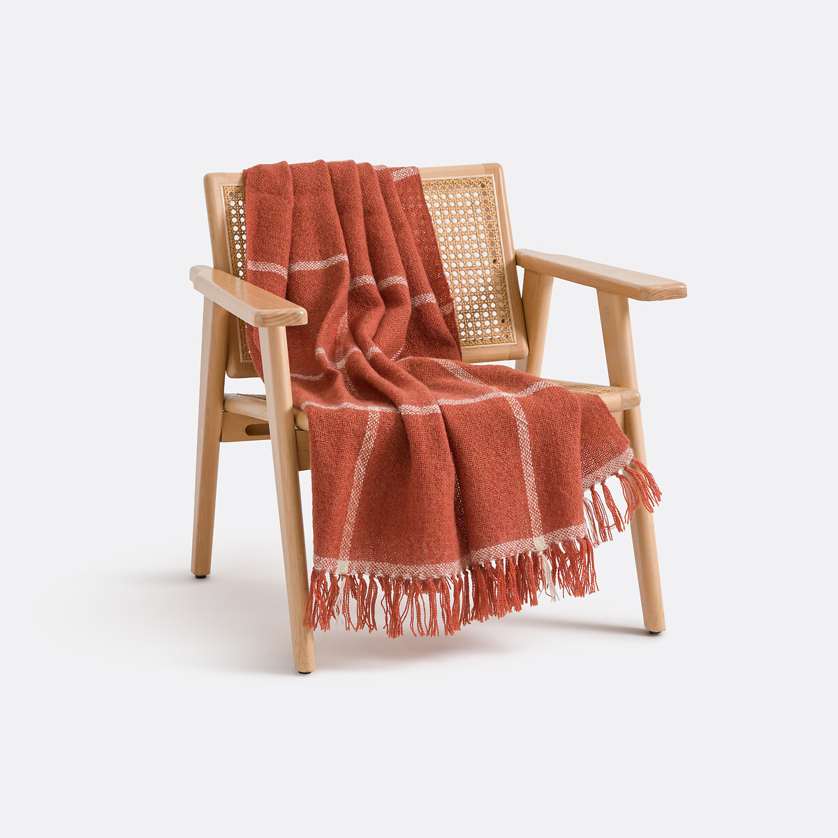 Καρό κουβέρτα με 80% μαλλί 130x170 cm