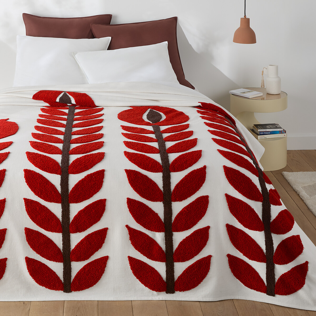 Κεντημένο κάλυμμα κρεβατιού από βαμβάκι 180x230 cm