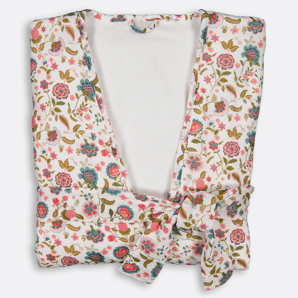 La Redoute Interieurs Κιμονό μπουρνούζι από διπλή βαμβακερή γκάζα με εσωτερική πετσέτα 34/36