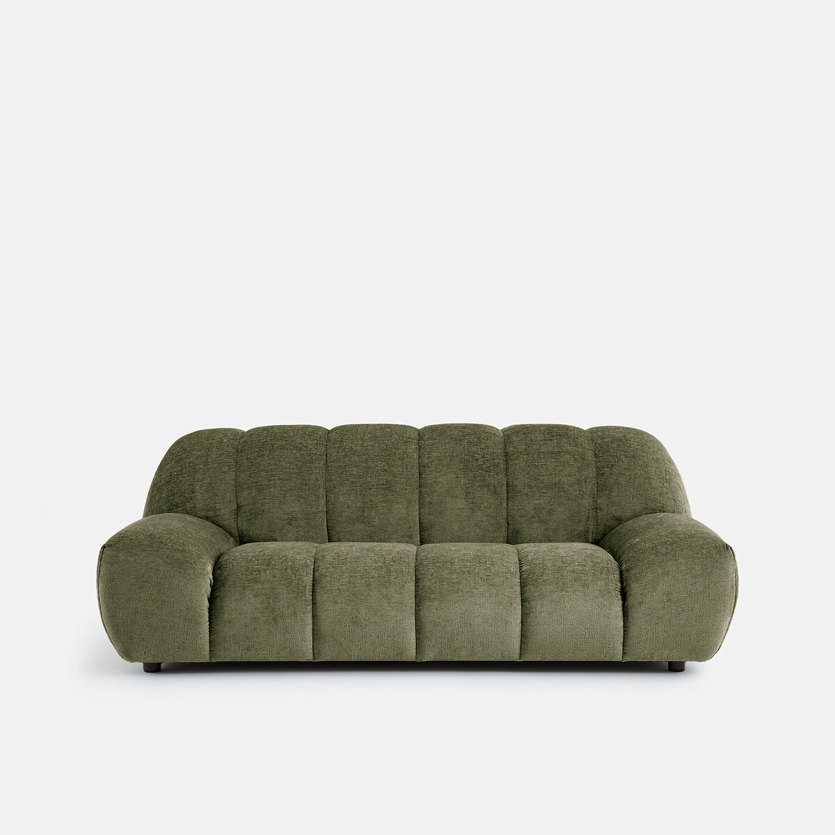 Τριθέσιος καναπές από χοντρό βελούδο Μ106xΠ212xΥ79cm