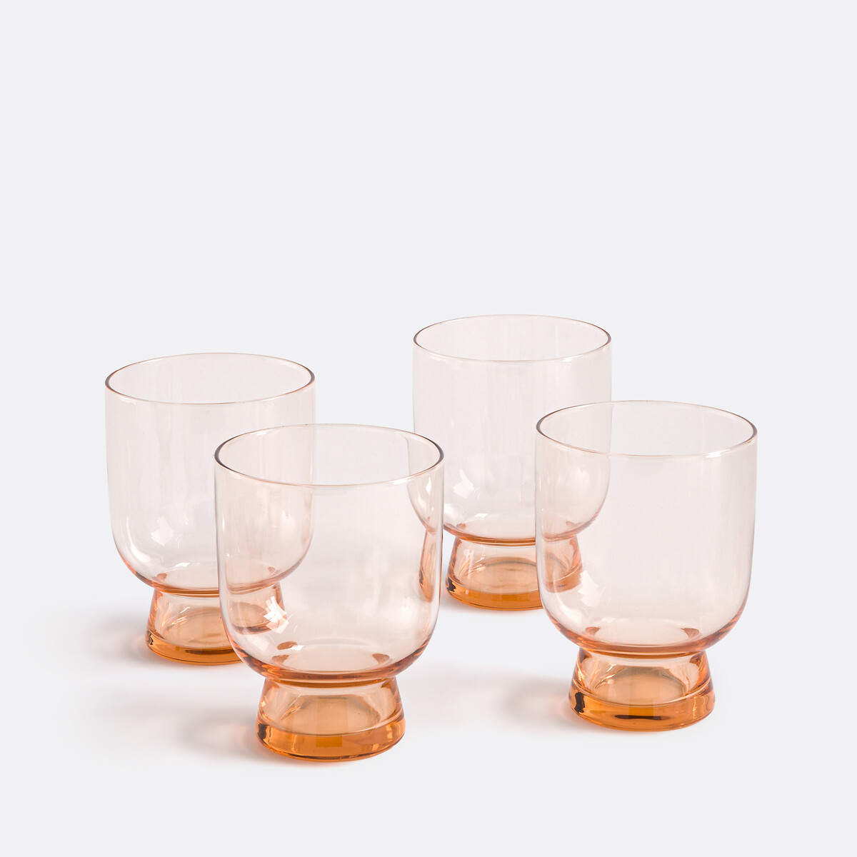 Σετ 4 πολύχρωμα ποτήρια νερού Υ10cm