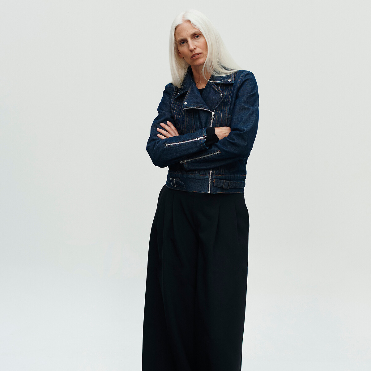 La Redoute Collections x Dawei Κοντό τζιν μπουφάν