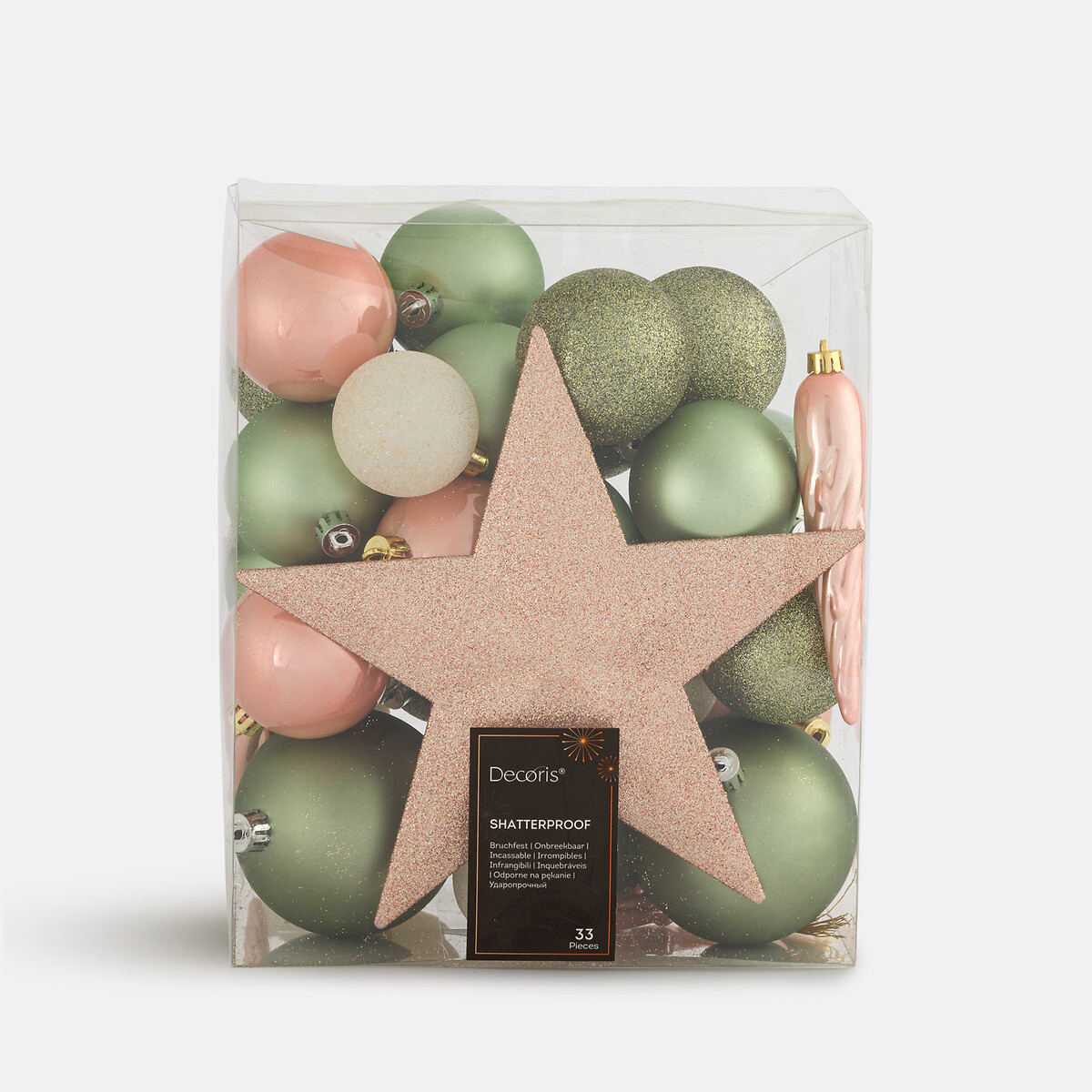 Σετ με 33 χριστουγεννιάτικες μπάλες