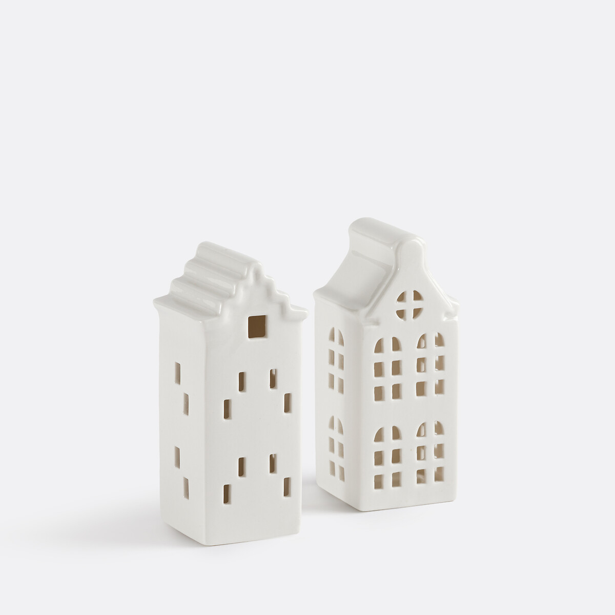 Σετ 2 πορσελάνινων σπιτιών
