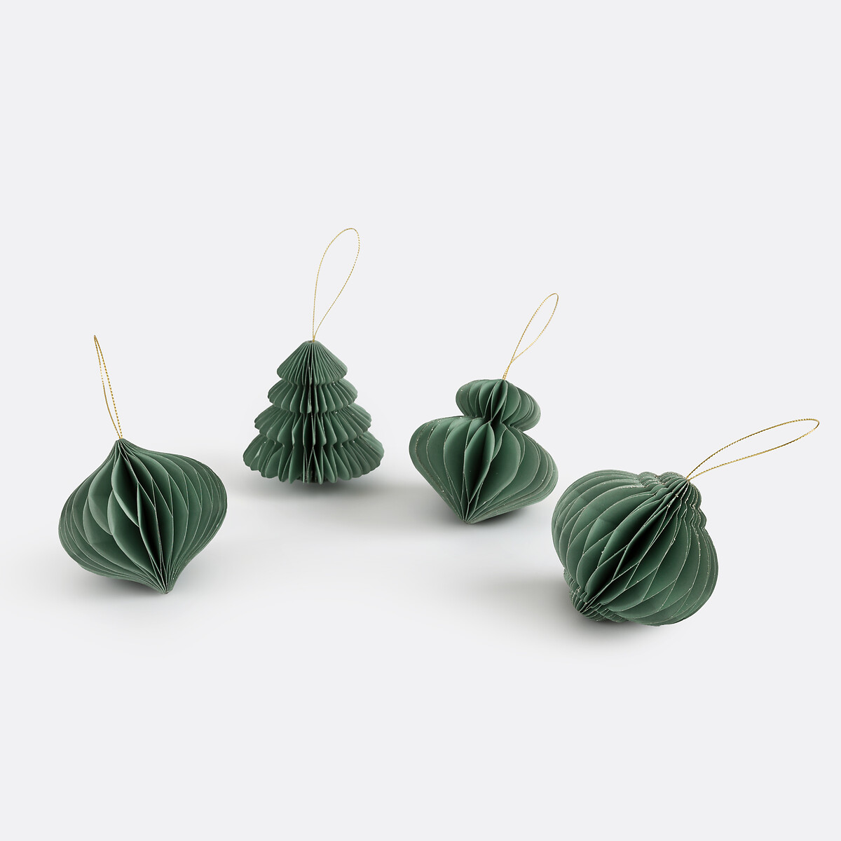 La Redoute Interieurs Σετ 4 χριστουγεννιάτικα διακοσμητικά από χαρτί