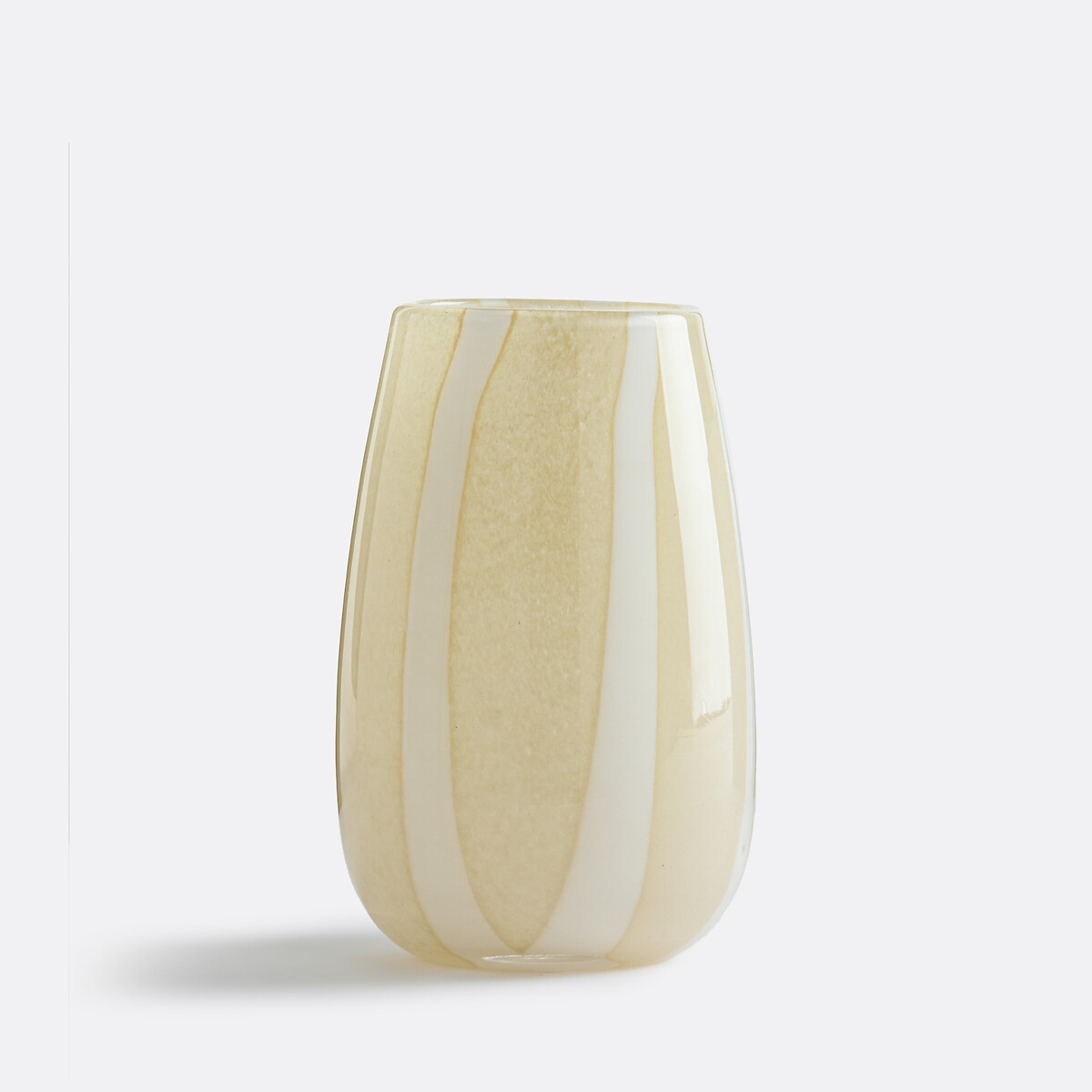 Βάζο από γυαλί με ρίγες