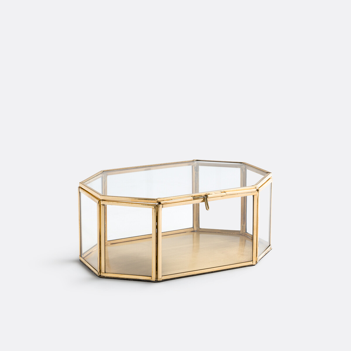 Γυάλινη και ορειχάλκινη βιτρίνα Uyova Μ12cm