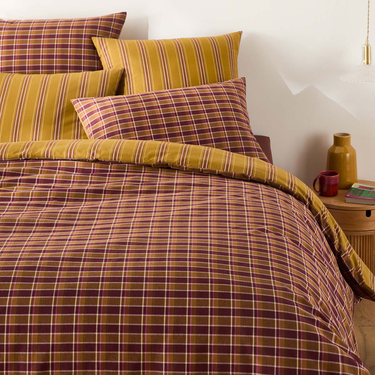 Παπλωματοθήκη από πλυμένο βαμβάκι 140x200 cm