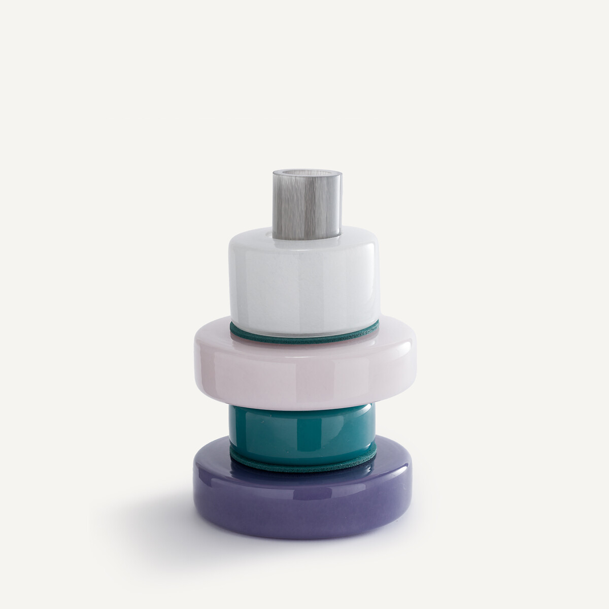 AM.PM Βάζο με 4 κρίκους από φυσητό γυαλί Μ17xΠ17xΥ25cm