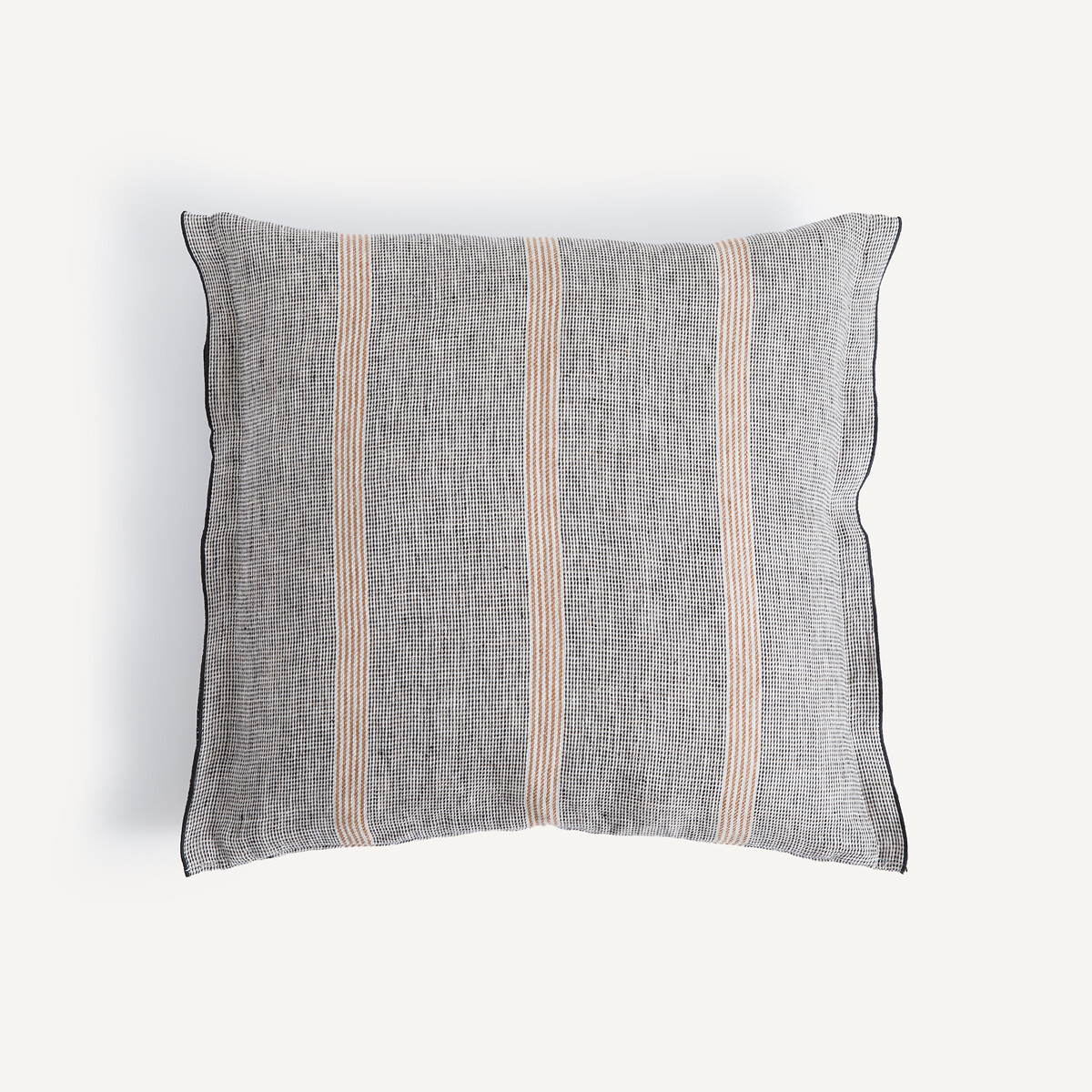 Μαξιλαροθήκη από ριγέ λινό 50x50 cm