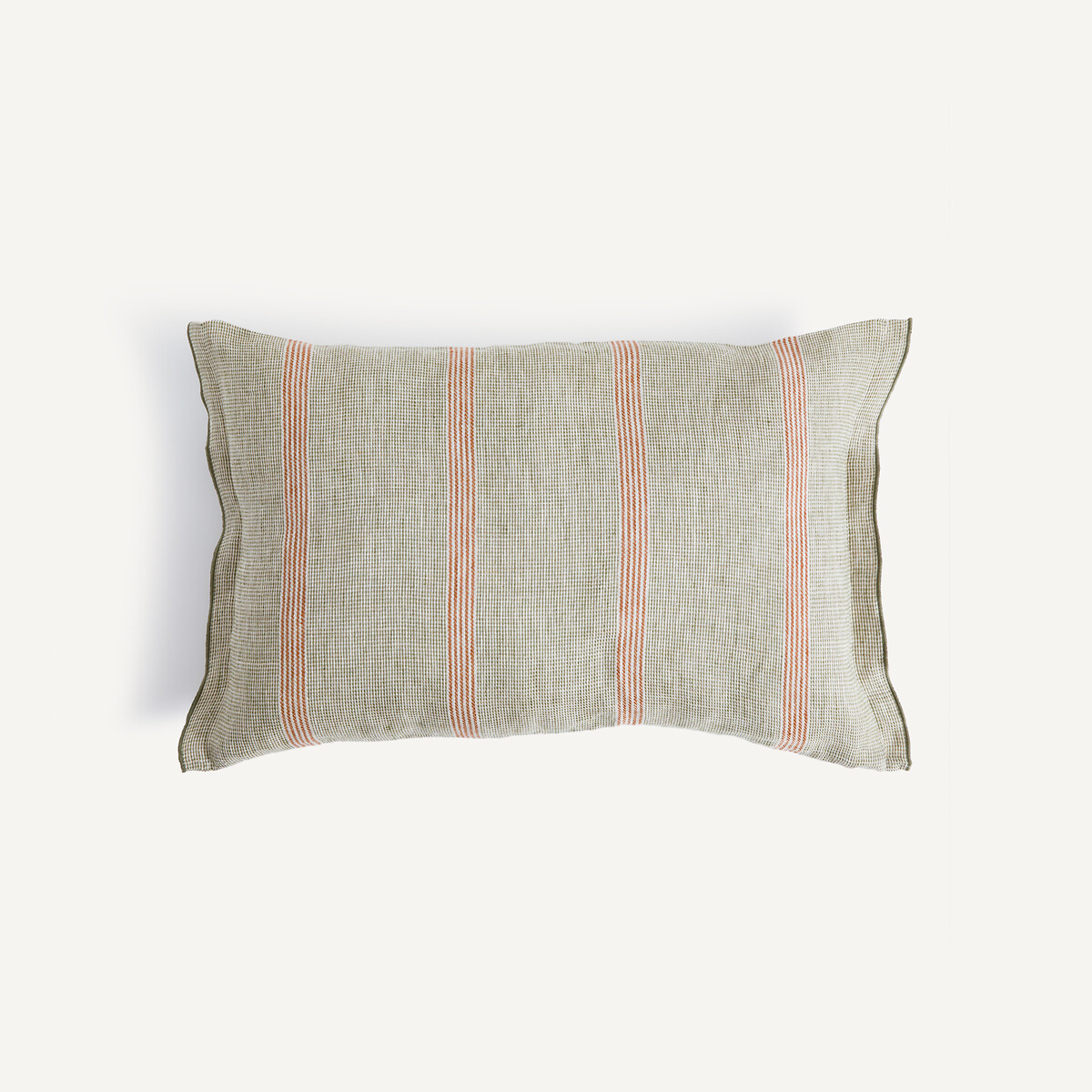 Καλύμμα μαξιλαριού από ριγέ λινό 60x40 cm