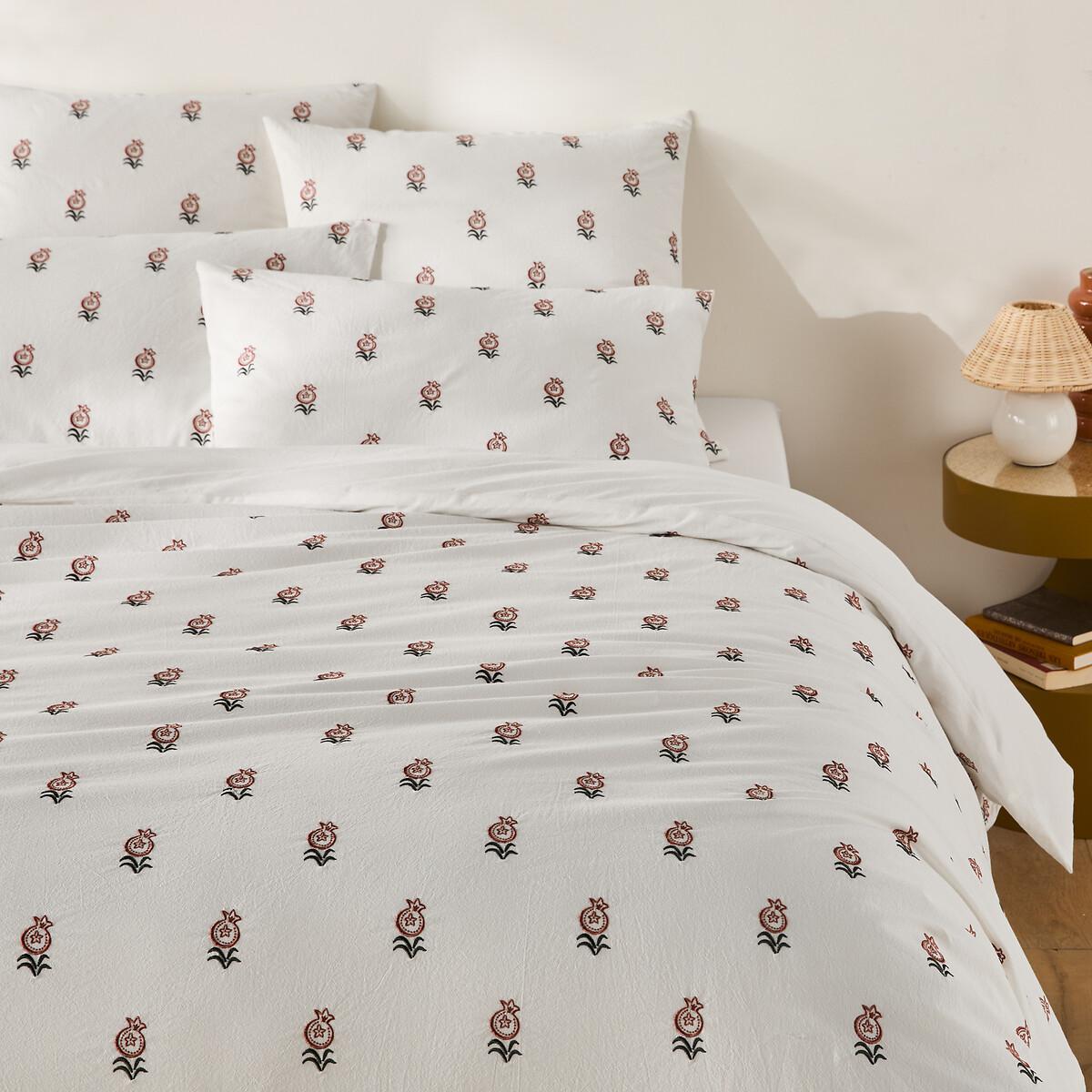 La Redoute Interieurs Παπλωματοθήκη από κεντημένο vintage βαμβάκι 140x200 cm