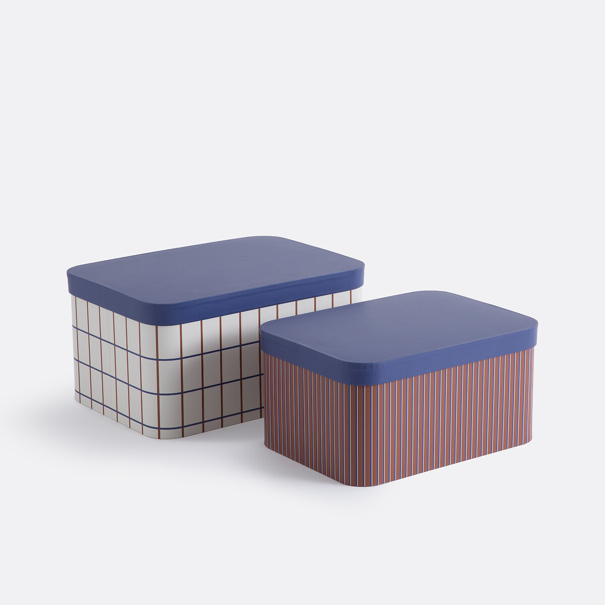 Σετ 2 αποθηκευτικά κουτιά με καπάκι