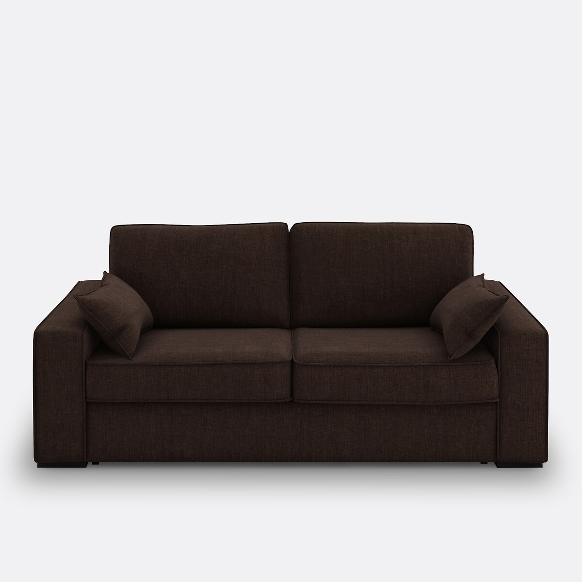 Καναπές-κρεβάτι από βαμβάκι λινό με στρώμα αφρού HR Μ98xΠ185xΥ85cm